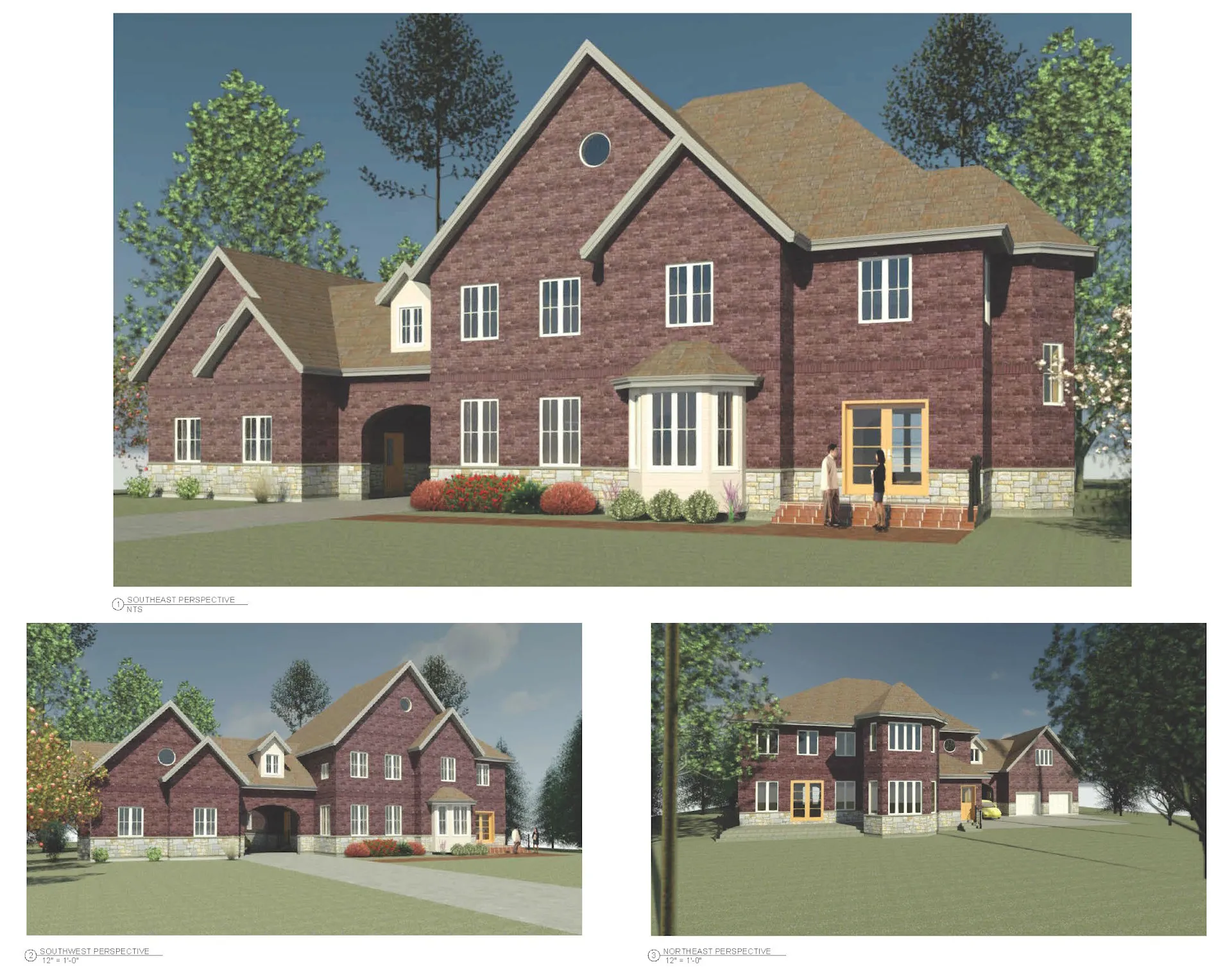 Manor House - rendered scenes