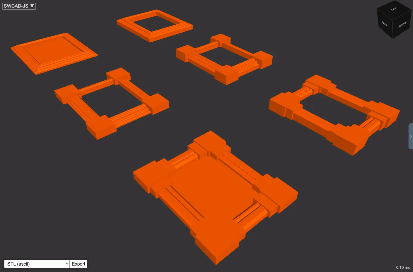 swcad-js - trimFamilyFrame